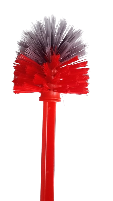 Toilet Cleaning Round Brush, Red